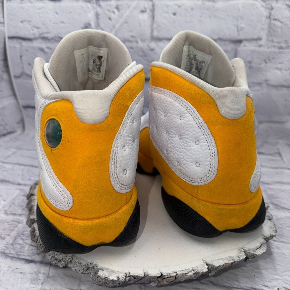 Nike Air Jordan 13 Retro Del Sol Shoes Mens Size 9 White Yellow 414571-167 - Picture 5 of 11